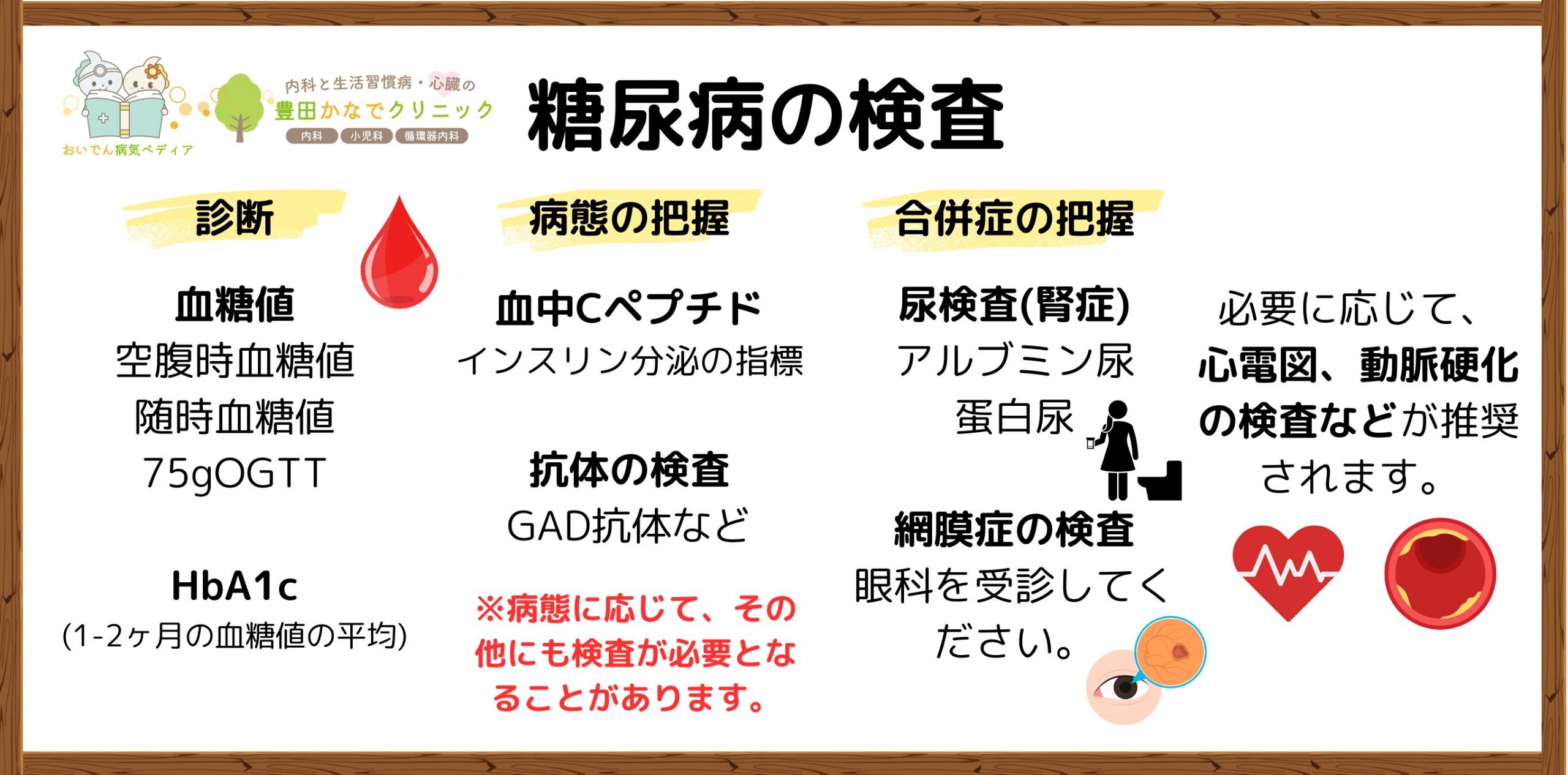 糖尿病の検査とその種類。